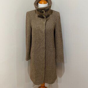 Lauren Ralph Lauren Brown Tweed Coat